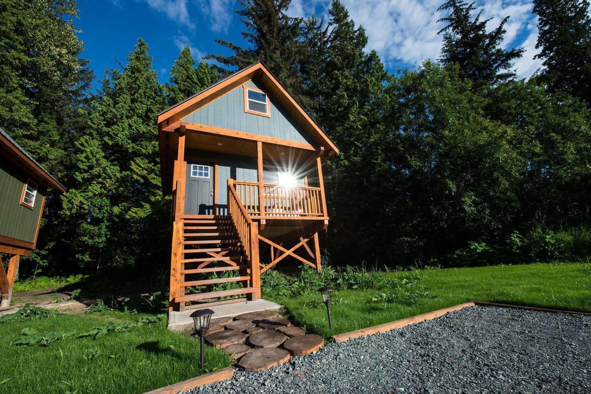 Hidden Acres Farm And Treehouse Resort Terrace Kültér fotó